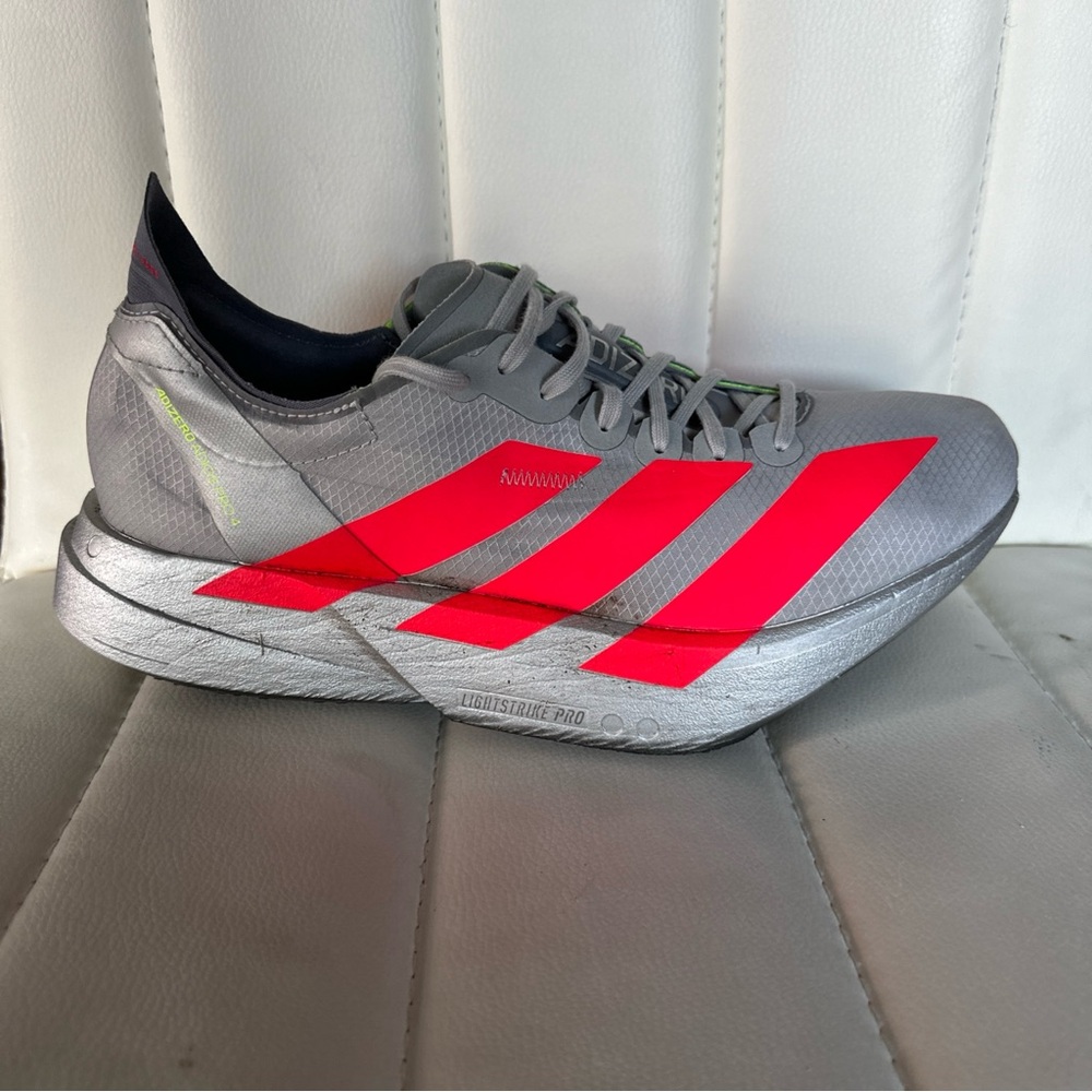 Adidas Adizero Adios Pro 4 'Sliver Red' JR6357 Men's Shoes size 9
